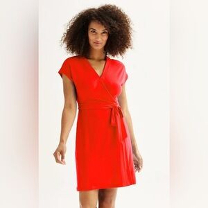 Women's Nine West Dolman Sleeve Wrap Dress